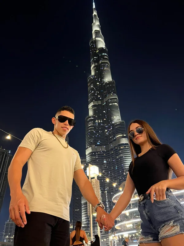 Alexander y Dayana hoy, de viaje en Dubái